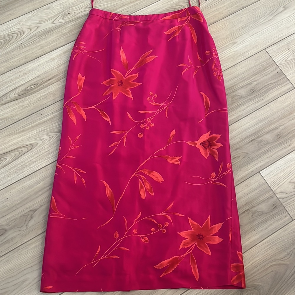 Jones New York - NET 100% Silk Long Skirt - SZ: 14